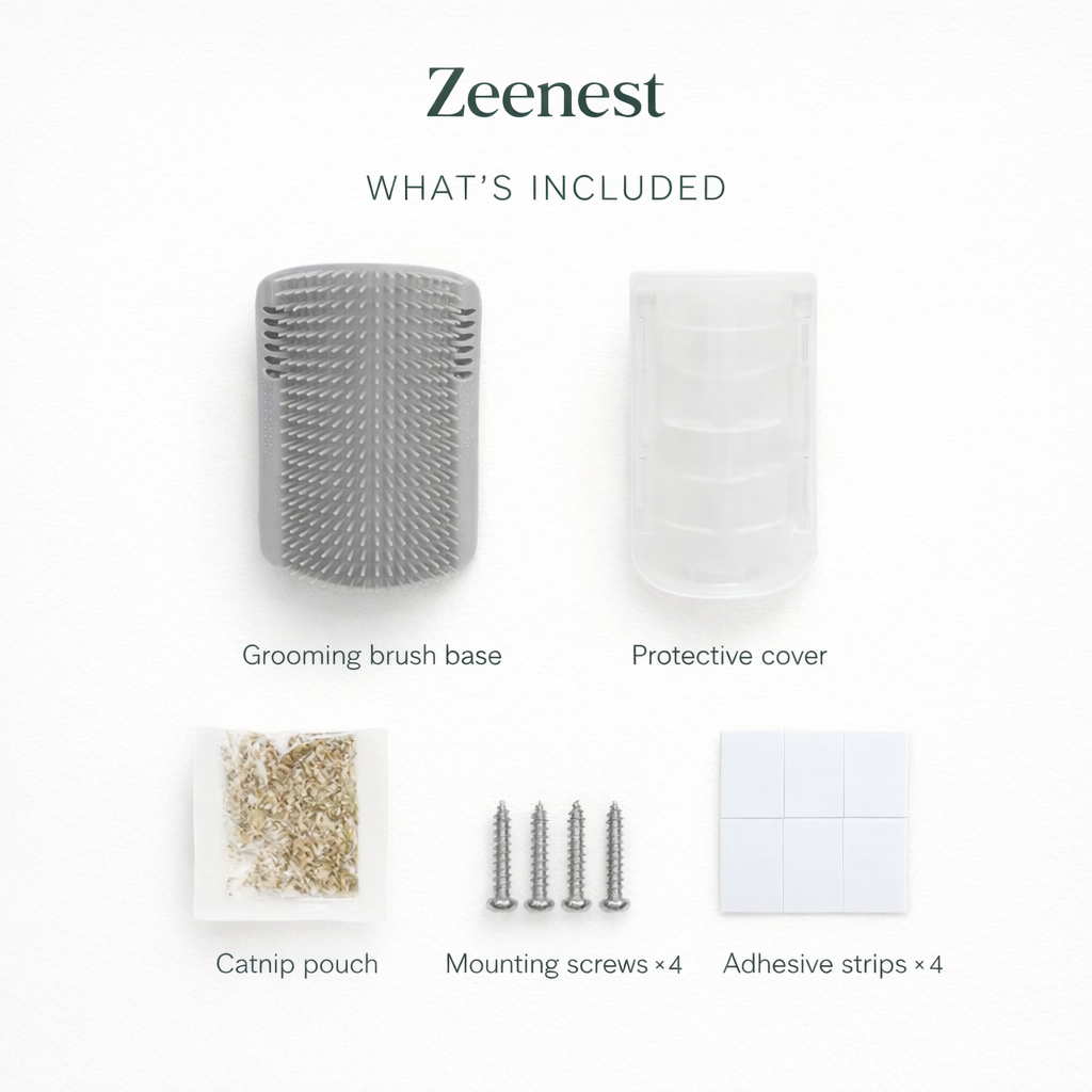 Zeenest™ Self-Groom Corner Brush