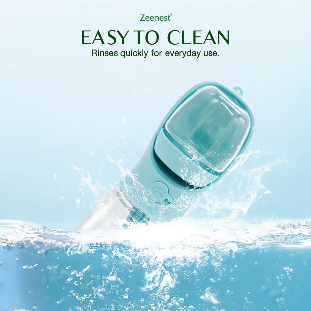 Zeenest™ AquaGo Travel Bottle water container capacity and easy refill design