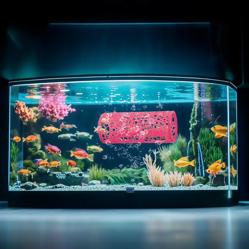 Zeenest™ AquaTunnel Hideout aquarium decor creating a safe hiding spot for fish