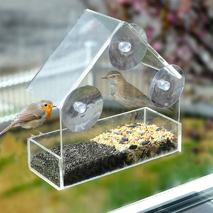 How to install Zeenest™ ClearView Bird Feeder on a window using suction cups