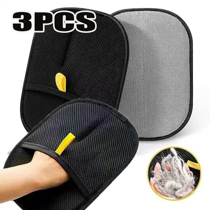 Zeenest™ Gentle Touch grooming glove set of three pieces included