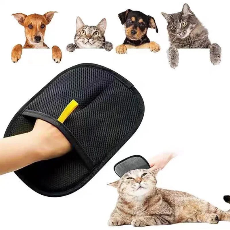 Zeenest™ Gentle Touch grooming glove easy peel hair removal after brushing