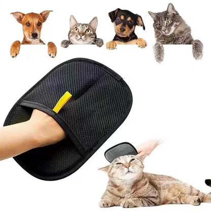 Zeenest™ Gentle Touch grooming glove easy peel hair removal after brushing