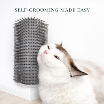 Zeenest™ Self-Groom Corner Brush cat self grooming wall corner brush