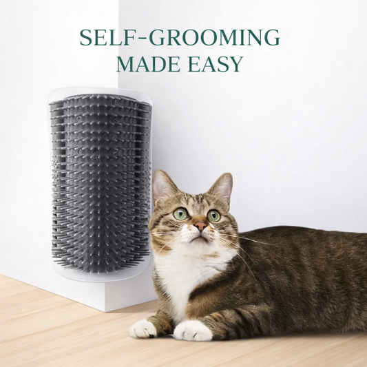 How to install Zeenest™ Self-Groom Corner Brush on a wall corner